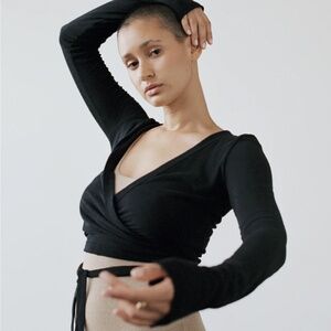 OZMA of California dance wrap top M